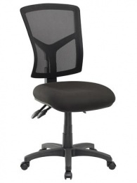 Kancelárska stolička, čierne čalúnenie, sieťové operadlo, čierny podstavec, MAYAH "Matrix", čierna
