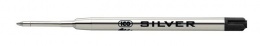 Náplň do guľôčkových pier, 0,8 mm, ICO  "Silver", čierna 