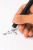 Gélové pero, displej, 0,5 mm, stláčací mechanizmus, gumovateľné, APLI "Erasable", mix farieb